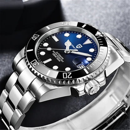 PAGANI DESIGN Men Automatic Mechanical Watch PD1661 8215 Dive Stainless Steel Waterproof Clock Sapphire Reloj Hombre