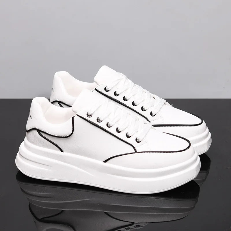 New Couple's Small White Shoes Men's Shoes Women Sports Shoes Men's Sneakers Increased Height Inside Casual Sports Shoes