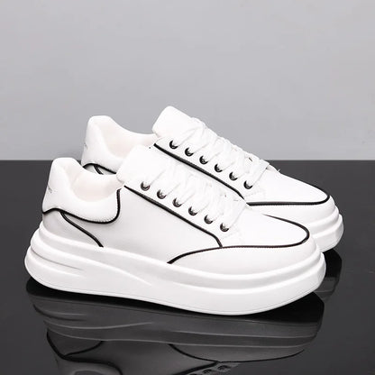 New Couple's Small White Shoes Men's Shoes Women Sports Shoes Men's Sneakers Increased Height Inside Casual Sports Shoes