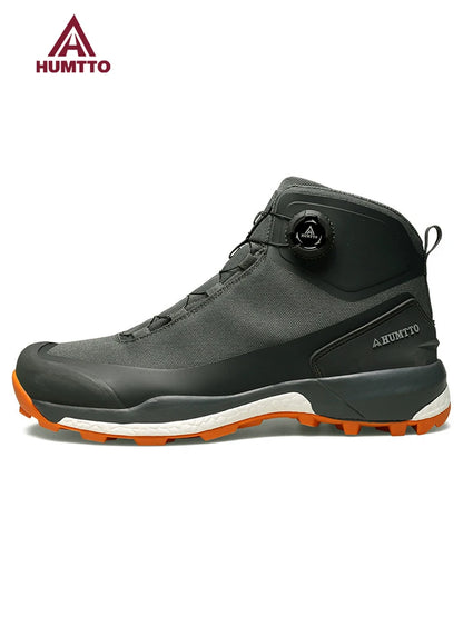 HUMTTO hiking shoes men's winter high-top warm non-slip hunting shoes women outdoor sports cushioning snow boots Tactical boots