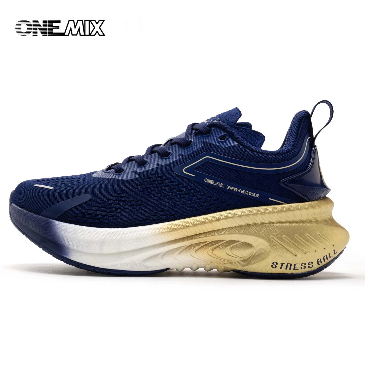ONEMIX Nuevo estilo Otoño Invierno Zapatillas de running para hombre Outdoor Jogging Amortiguadas Transpirables Ligeras Elásticas Deportivas