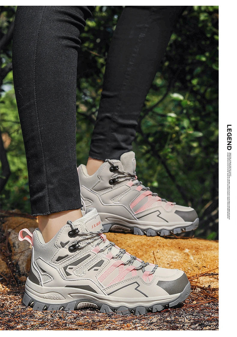 Zapatillas de senderismo unisex, zapatillas deportivas para actividades al aire libre, botas de acampada, zapatillas impermeables de mujer para caminar, zapatillas de senderismo antideslizantes