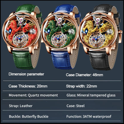 PINDU Design 2025 NEW Men Watch Diamond TourbillionTop Brand Luxury Astronomia Quartz Watch Men sapphire glass waterproof Watch