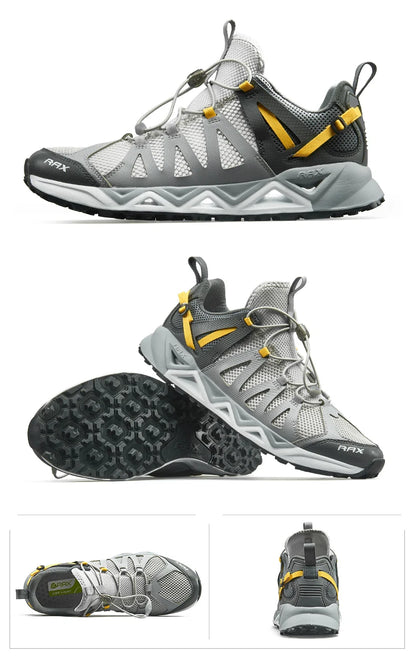 RAX Novos Sapatos de Caminhada de Verão para Homem e Mulher, Respiráveis, para Caminhada em Riachos, Trekking, Aqua Shoes, Pesca Outdoor, Campismo e Sneaker para Homem
