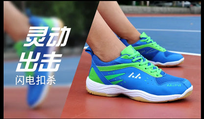 Sapatos de badminton para competição profissional, para homem e mulher, sapatos desportivos unissexo, sapatos de ténis, leves, ténis de mesa