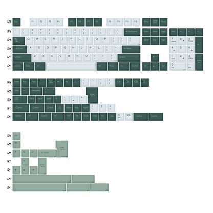 KBDiy 174 tasti/set keycap PBT GMK Apollo double shot minimalisti profilo ISO Cherry per tastiera meccanica da gaming compatibile MX