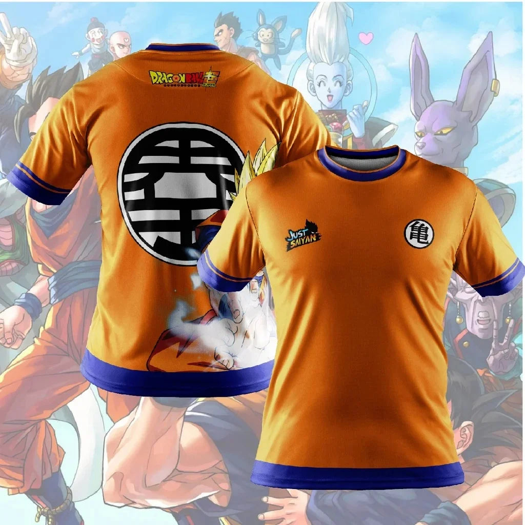 Men's T-shirts Dragon Ball Z T-shirt Boys Clothes Children's Clothing Summer Short Sleeve Kids Cartoon Tee Tops Baby Boy