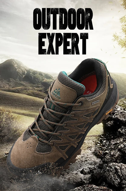 HIKEUP Zapatillas de exterior de moda para hombre, calzado deportivo casual de senderismo, botas de trekking de montaña y camping, antideslizantes y resistentes al desgaste