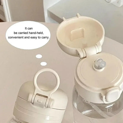 400ML Fortnites 18CM Straw Cup for Adult Boys Girls Cute Water Cup Cartoon Students Drop-Resistant Water Bottle Portable Gifts