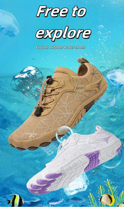 Barefoot Shoes,Quick-Drying Non-slip Outdoor Men's lightweight Wading Shoes,Suitable For Beaches,Hiking,Fitness,Sports Shoes36-4