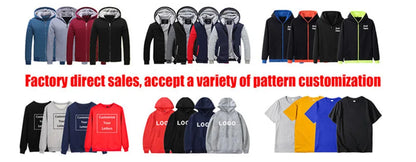 2025 Spring And Autumn Comfortable Jacket Slim Coat Men's New Seven-color Cotton-padded Honda racing Print Patchwork Hoodies