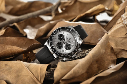 PAGANI DESIGN V2 40MM Quadrante meteorite Orologio da uomo al quarzo Cronografo retro in zaffiro Orologio impermeabile da uomo Reloj0 hombr