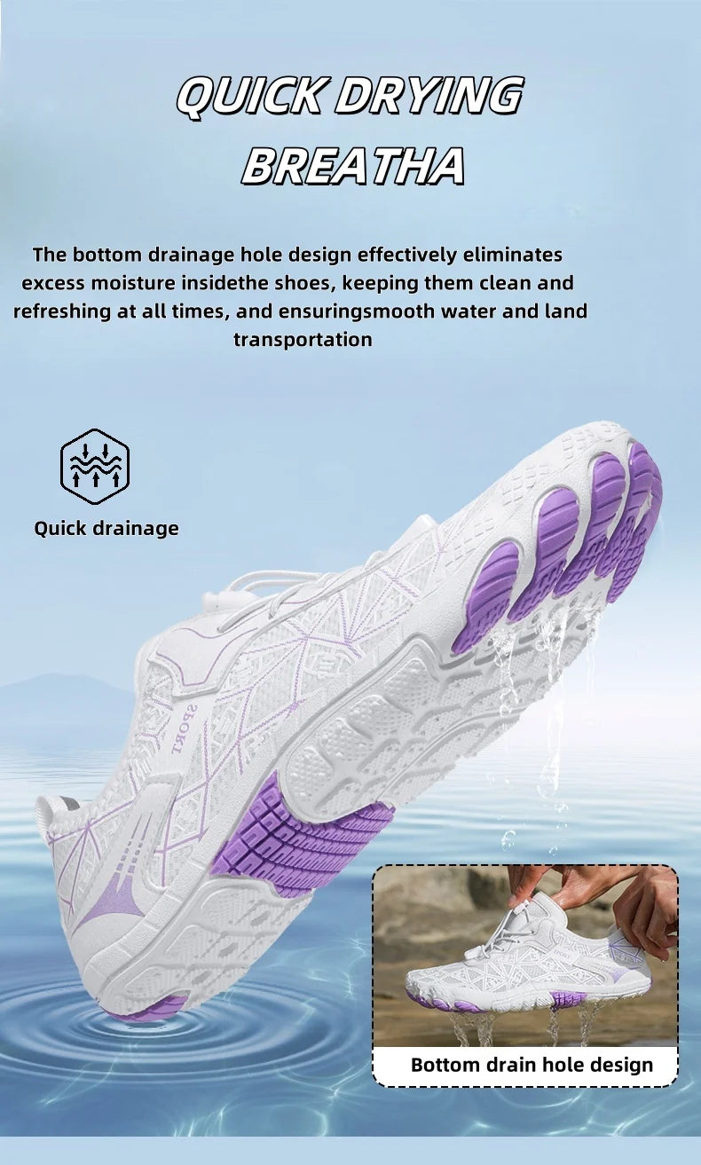 Barefoot Shoes,Quick-Drying Non-slip Outdoor Men's lightweight Wading Shoes,Suitable For Beaches,Hiking,Fitness,Sports Shoes36-4
