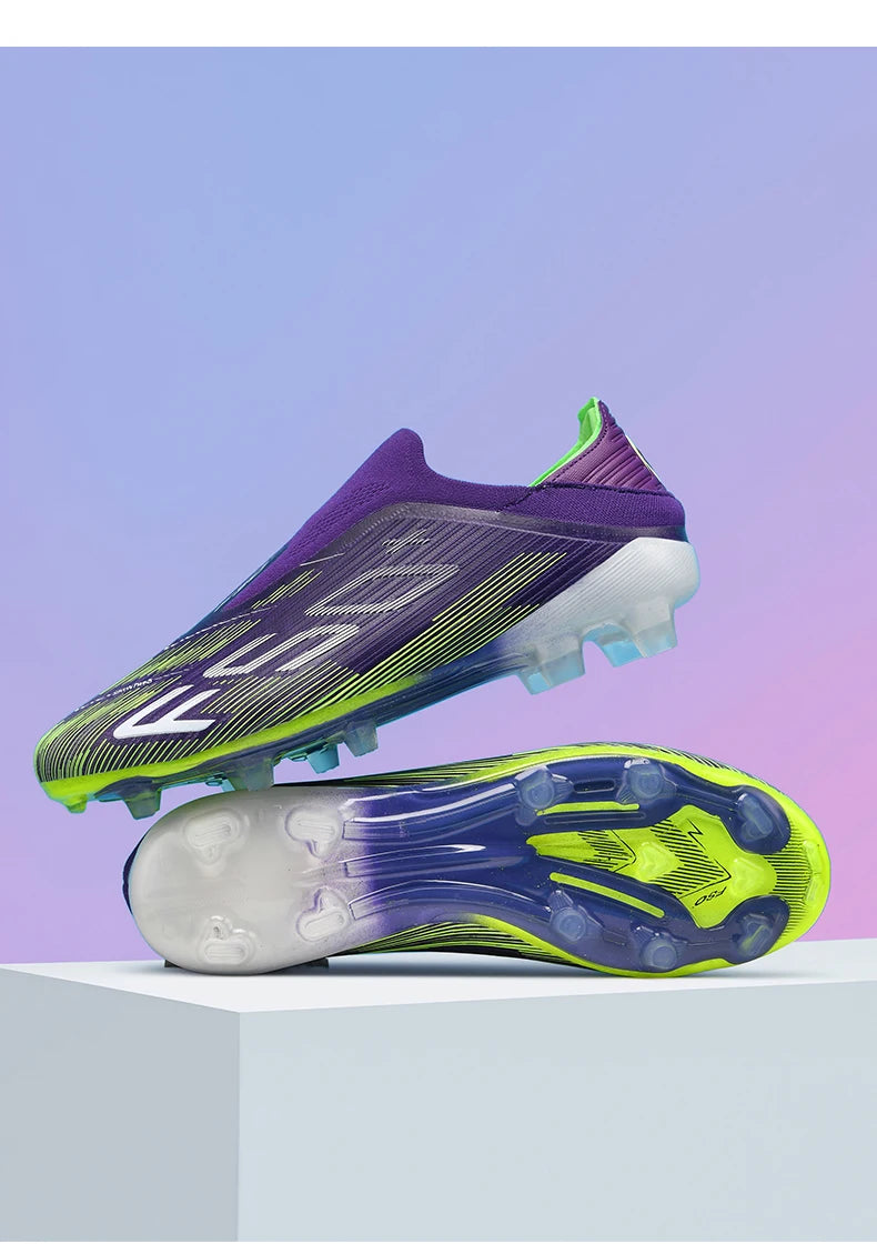 New Men Football Boots Match Grass Cleats High-quality Soccer Shoes Futsal Sneakers Non-Slip Indoor Hot-selling High-top Outdoor