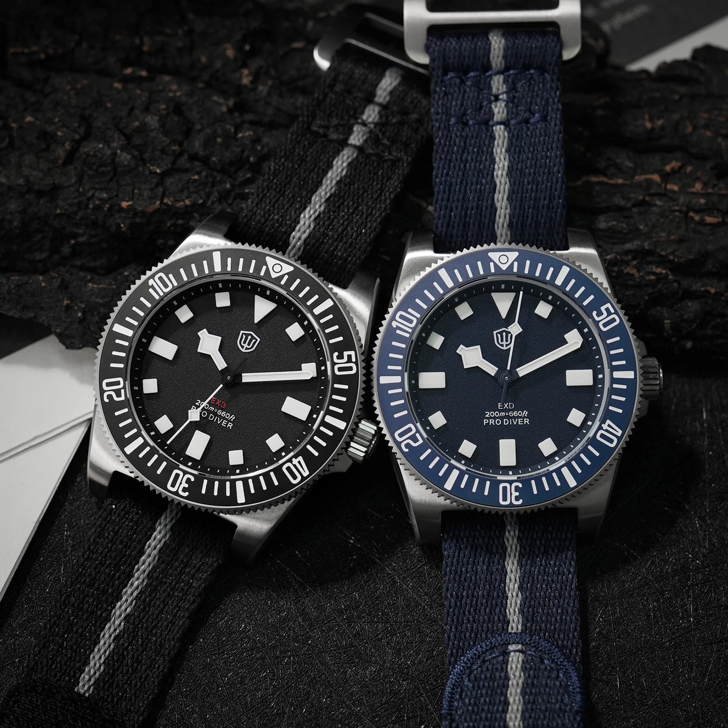 Watchdives EXD 40Mm Titanium Dive Watch Man VH31 Sweep Quartz Watches 200 Waterproof Ar Sapphire BGW9 Luminous 316L Wristwatch