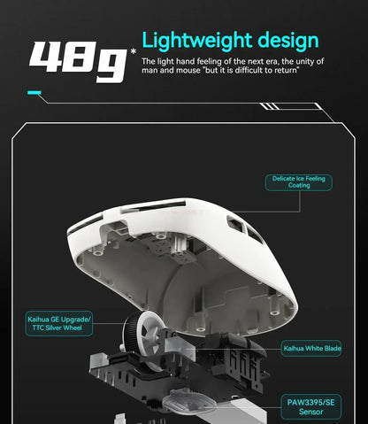 Vgn Vxe Dragonfly R1 Pro Max Gaming Mouse Bluetooth Mouse Rechargeable Gamer Paw3395 Lightweight Ergonomic Wireless Mouse Esport