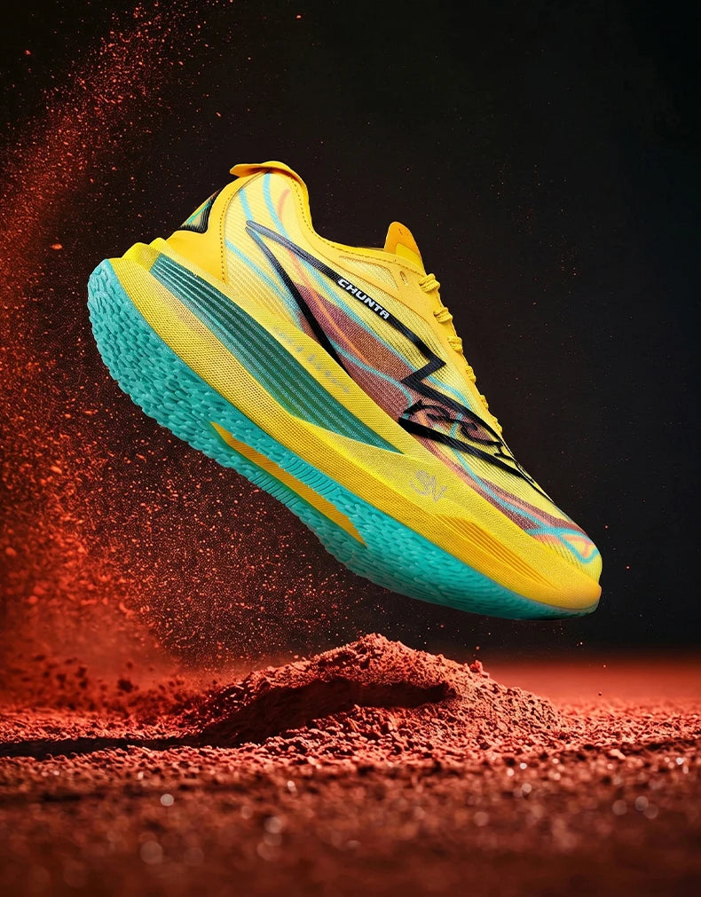 Men Running Shoes Carbon Board Specialty Marathon Sports Breathable Lightweight Women's Comfortable Nonskid Chunta Sneakers