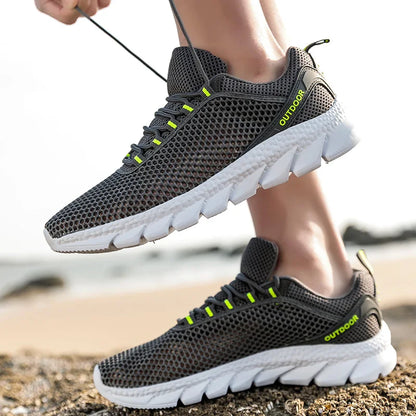 Men Women Quick-Dry Wading Shoes Water Shoes Breathable AquaIn Upstream Antiskid Outdoor Sports Wearproof Beach Sneakers 39-46