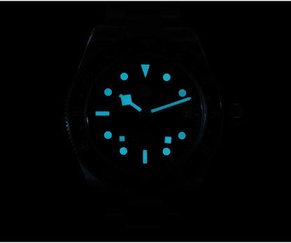 San Martin 39mm NH34 GMT Men Luxury Watch Bidirectional Aluminum Bezel Automatic Mechanical Sapphire 100M Waterproof  SN0109