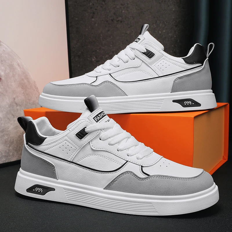 Męskie niskie buty sportowe na co dzień – modne trampki do koszykówki w stylu ulicznym, buty do skateboardingu dla nastolatków