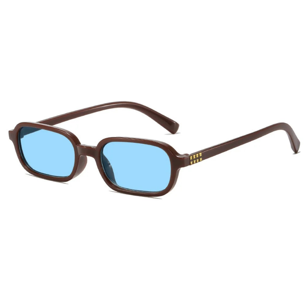 KLASSNUM Vintage Luxurious Small Rectangle Sunglasses Women Men Y2K Fashion Punk Sun Glasses Brand Designer UV400 Shades 2026