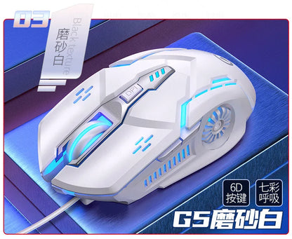 Laser Mouse for PC Gamer Gaming Mouse Ergonomic Mice with LED Backlit USB Mice for Computer Gamer Girl Mouse for Laptop