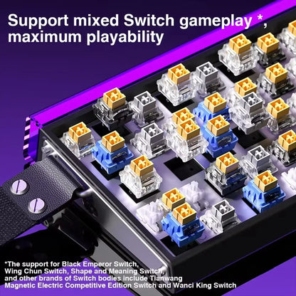 AULA HERO 68 HE E-sports Gaming Wired Keyboard Magnetic Switch RGB Hot Swap 8K Hz Return Rate 60% Customize Mechanical Keyboard