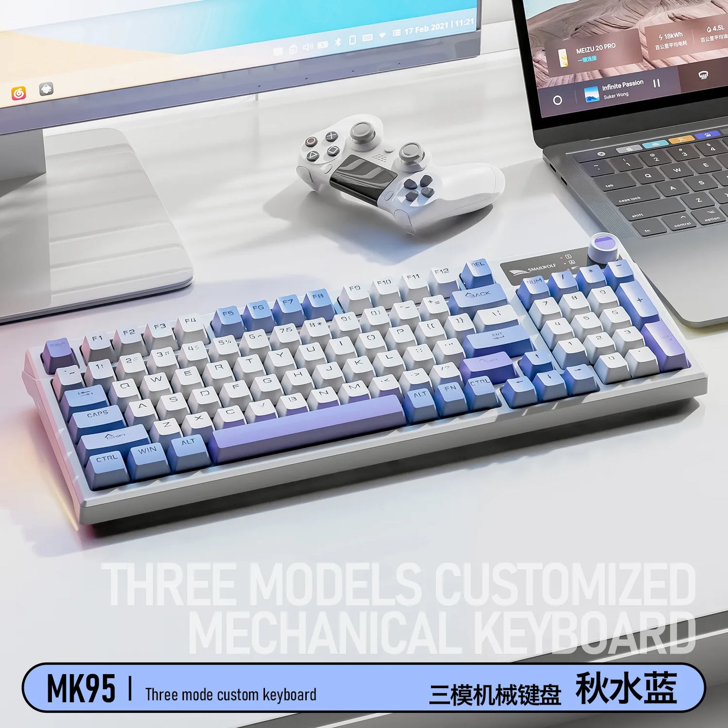 Spanish Mechanical Keyboard Spanish Russian Arabic Korean Thai Gaming Keyboard 95 Key Layout Backlight Type C With Numpad SK15
