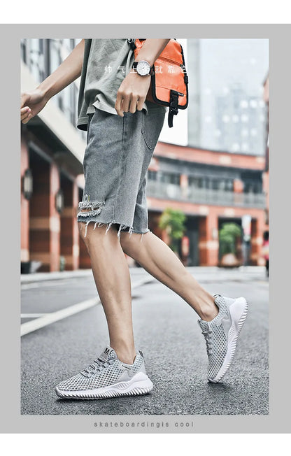 2026 Summer Men's Loafers Walking Mesh Breathable Summer Comfortable Casual Shoes Sneakers Zapatillas Hombre Men Running shoes