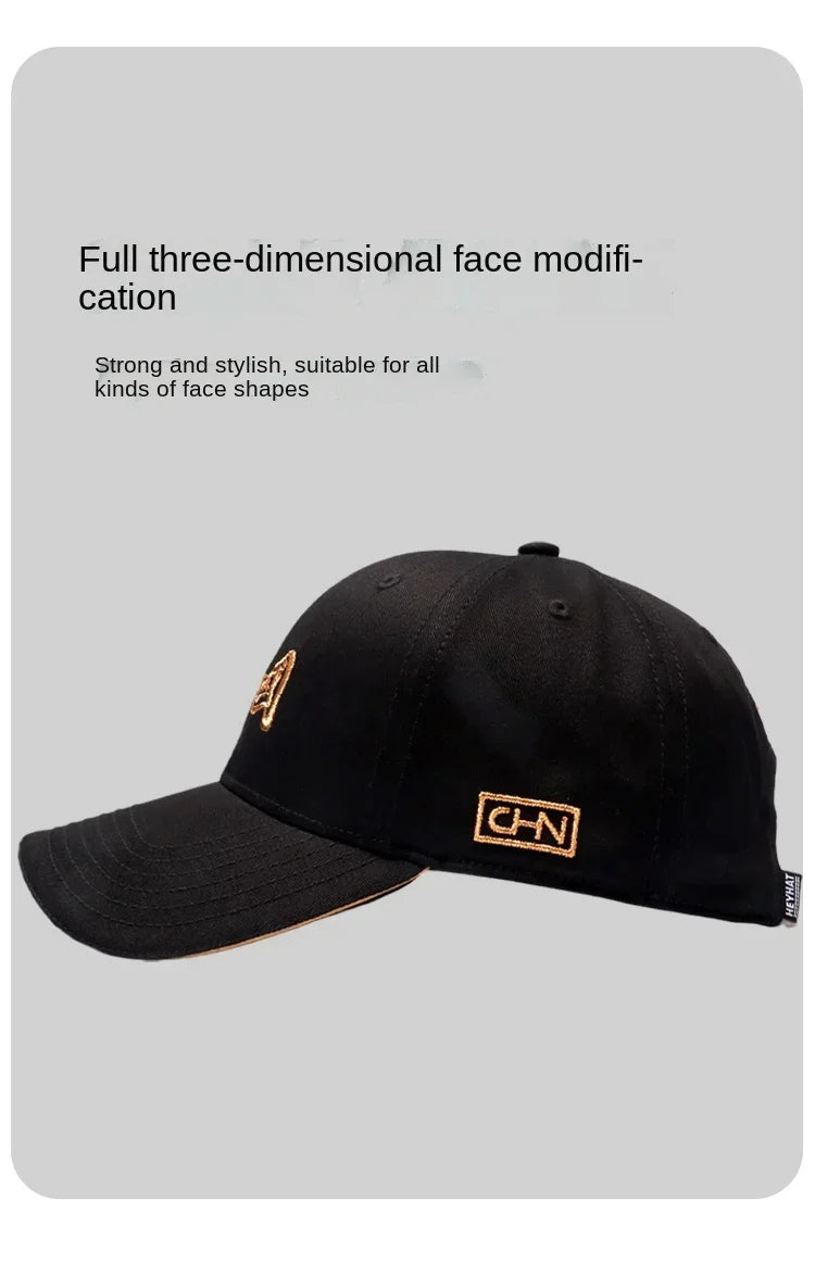 Men's Hat Baseball Cap for Men New Fashion Luxury Brand Embroidery Chinese Style Big Size Cotton Trucker Hat HipHop For 4seasons