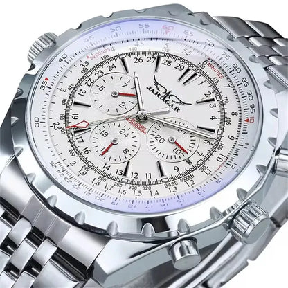 JARAGAR 212 Montre mécanique automatique pour hommes mode affaires luxe calendrier semaine montre pour hommes Premium cadeau Reloj Hombre