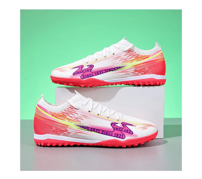 Chaussures de football pour adolescents, adultes, hommes et femmes, crampons universels TF FG tout terrain, chaussures de football avec clous de sol
