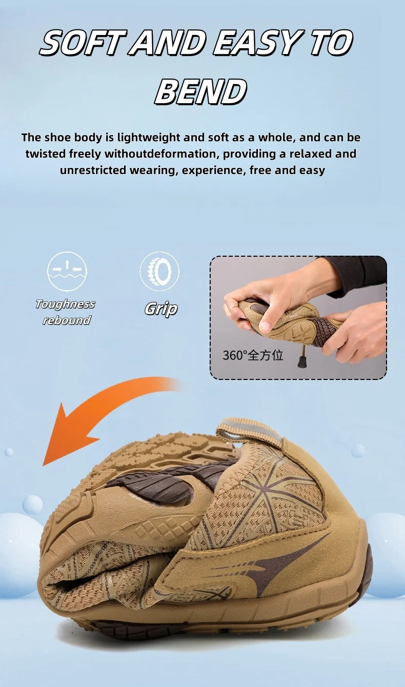 Barefoot Shoes,Quick-Drying Non-slip Outdoor Men's lightweight Wading Shoes,Suitable For Beaches,Hiking,Fitness,Sports Shoes36-4