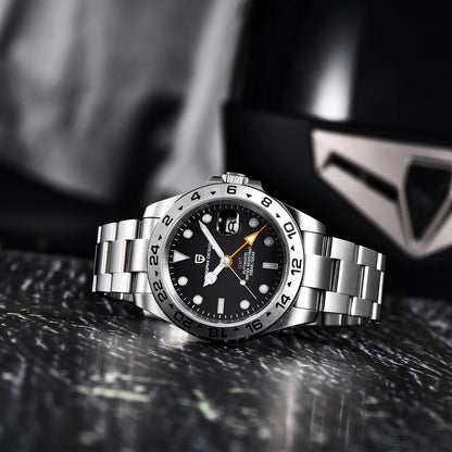 Pagani Design 2026 New Men's Diver Watch 42mm Sapphire Automatic Mechanical GMT Watch 100m Waterproof PD1682