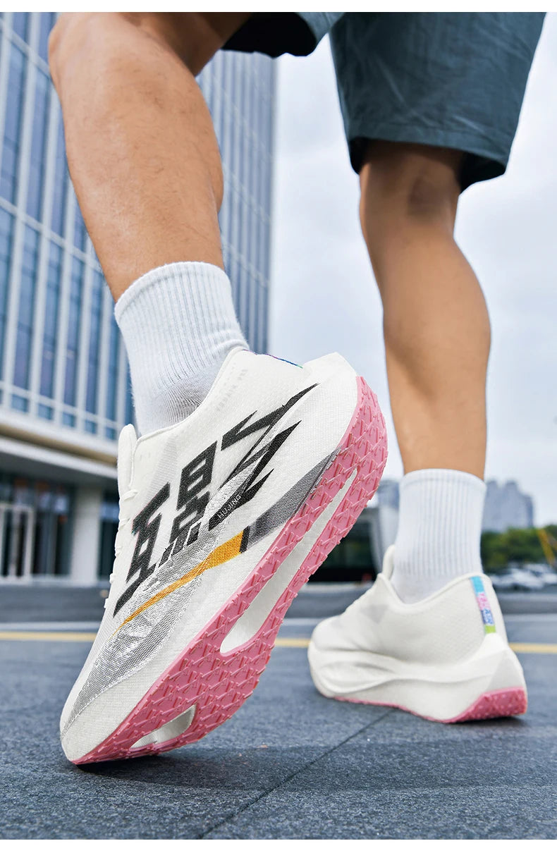 Running Shoes Men Sports Carbon Plate Specialty Breathable Lightweight Women's Comfortable Athletic Non-slip Sneakers Marathon