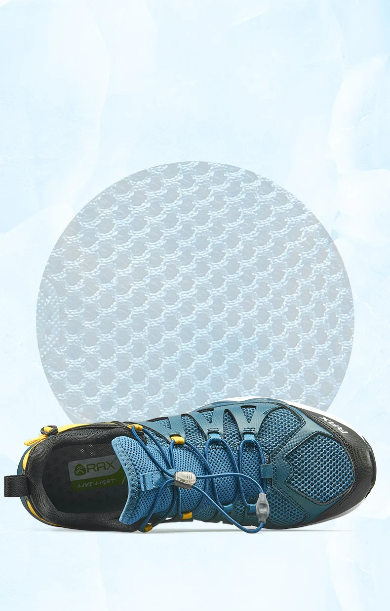 RAX Novos Sapatos de Caminhada de Verão para Homem e Mulher, Respiráveis, para Caminhada em Riachos, Trekking, Aqua Shoes, Pesca Outdoor, Campismo e Sneaker para Homem