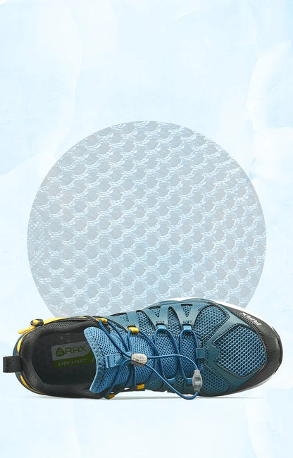 RAX Novos Sapatos de Caminhada de Verão para Homem e Mulher, Respiráveis, para Caminhada em Riachos, Trekking, Aqua Shoes, Pesca Outdoor, Campismo e Sneaker para Homem