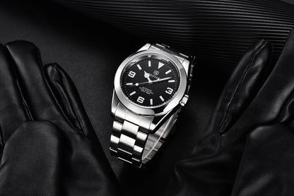 BENYAR 2025 Nuovo orologio meccanico automatico da uomo, stile business e sportivo di lusso, impermeabile 50M, orologio da uomo