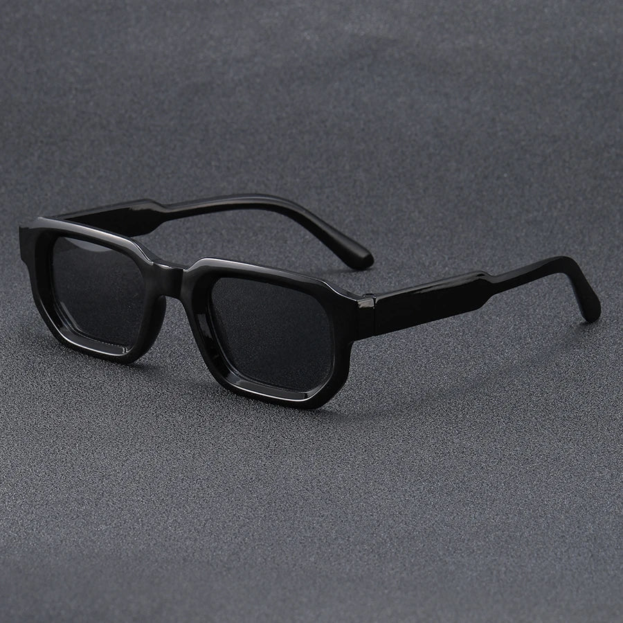 4pcsNew Men Vintage Rectangle Frame Sunglasses Fashion Retro Sun Glasses Luxury Brand Design Glasses UV400 Eyewear Women Goggles