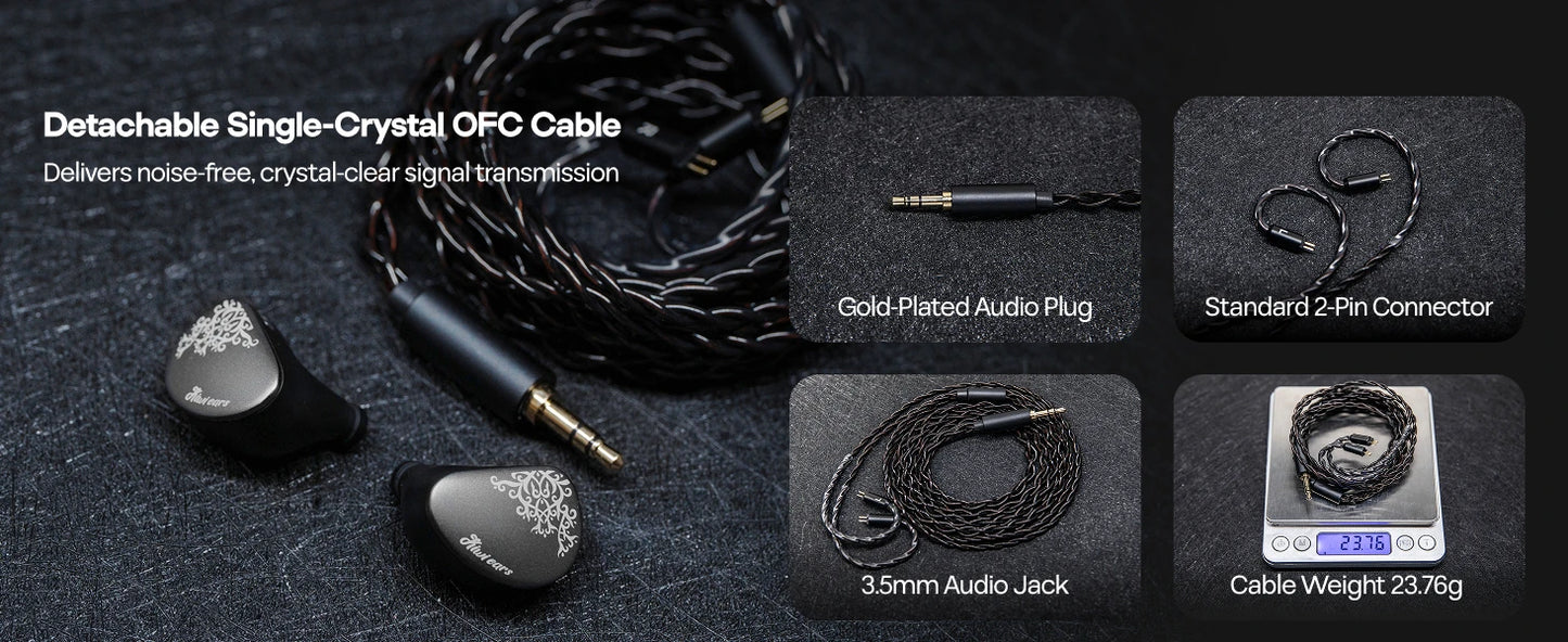 Linsoul Kiwi Ears Cadenza II IEM 10mm Titanium DD with KARS 2.0 Premium Construction Hifi Earphones with Detachable Cable System