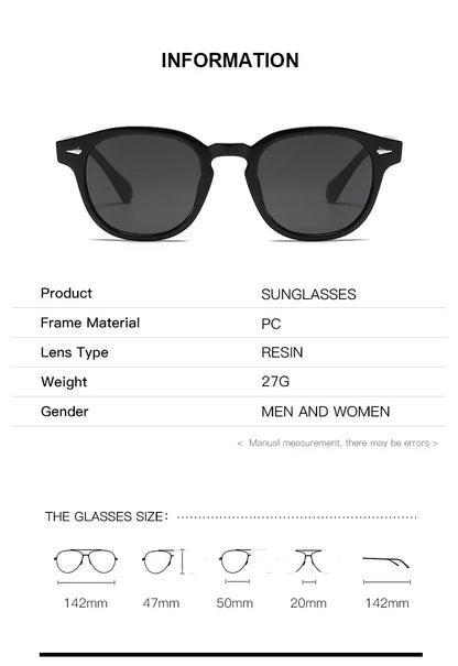 JNPCXI New Retro Round Sunglasses Women Yellow Fashion Rivets Decoration Shades UV400 Men Punk Sun Glasses