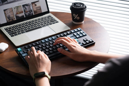 Keychron B33 Wireless Keyboard 80% TKL Layout Scissor Mechanism Switch Silent Typing 2.4G and Bluetooth Connection