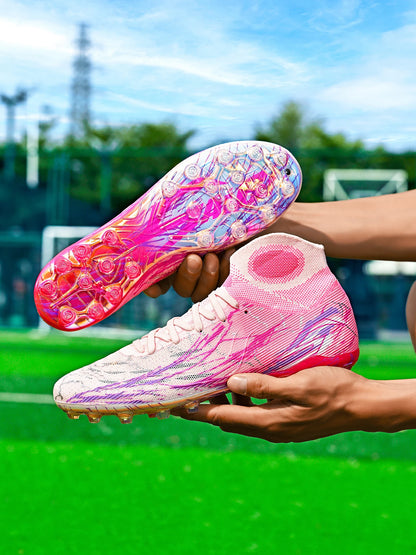 Chaussures de foot Premium AG FG, tige en tissu PU doux au toucher, semelle antidérapante en TPU, qualité fiable pour l'entraînement et la compétition