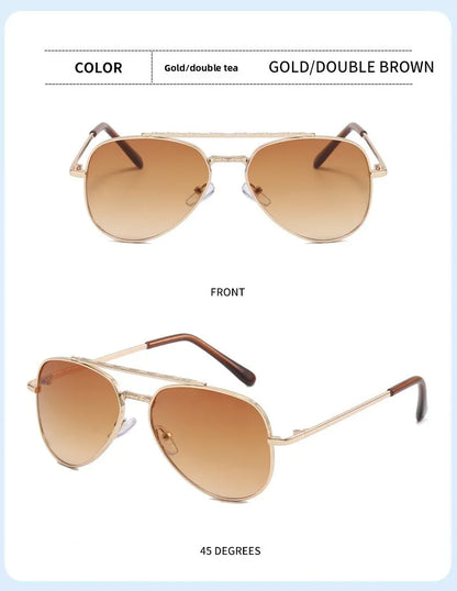2025 UV400 Metal Children's Sunglasses for Boys and Girls, Toad Glasses for Children Sunglasses Boys And Girls Baby Aviator