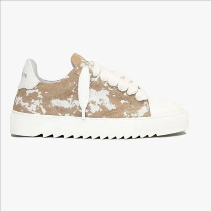 Chaussures de skate décontractées et respirantes pour hommes, semelle épaisse, baskets de sport polyvalentes, en toile grise denim imprimée, style spray, chaussures en toile