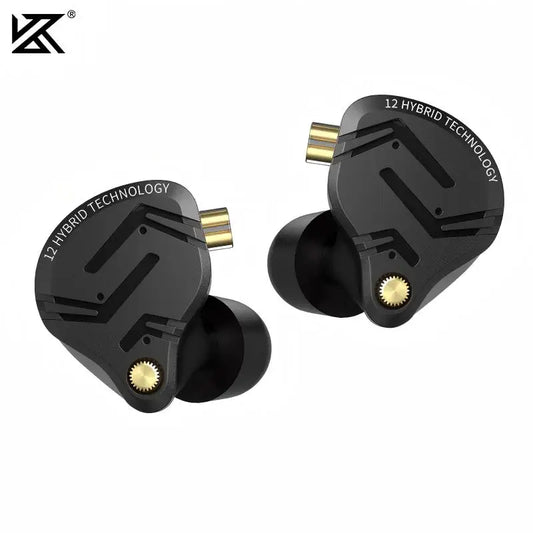 KZ ZS12 PRO X Hybrid Dynamic & Balanced Armature Technology IEM Earphone Upgrade HiFi Bass In Ear Headphone Tunning Wire Headset
