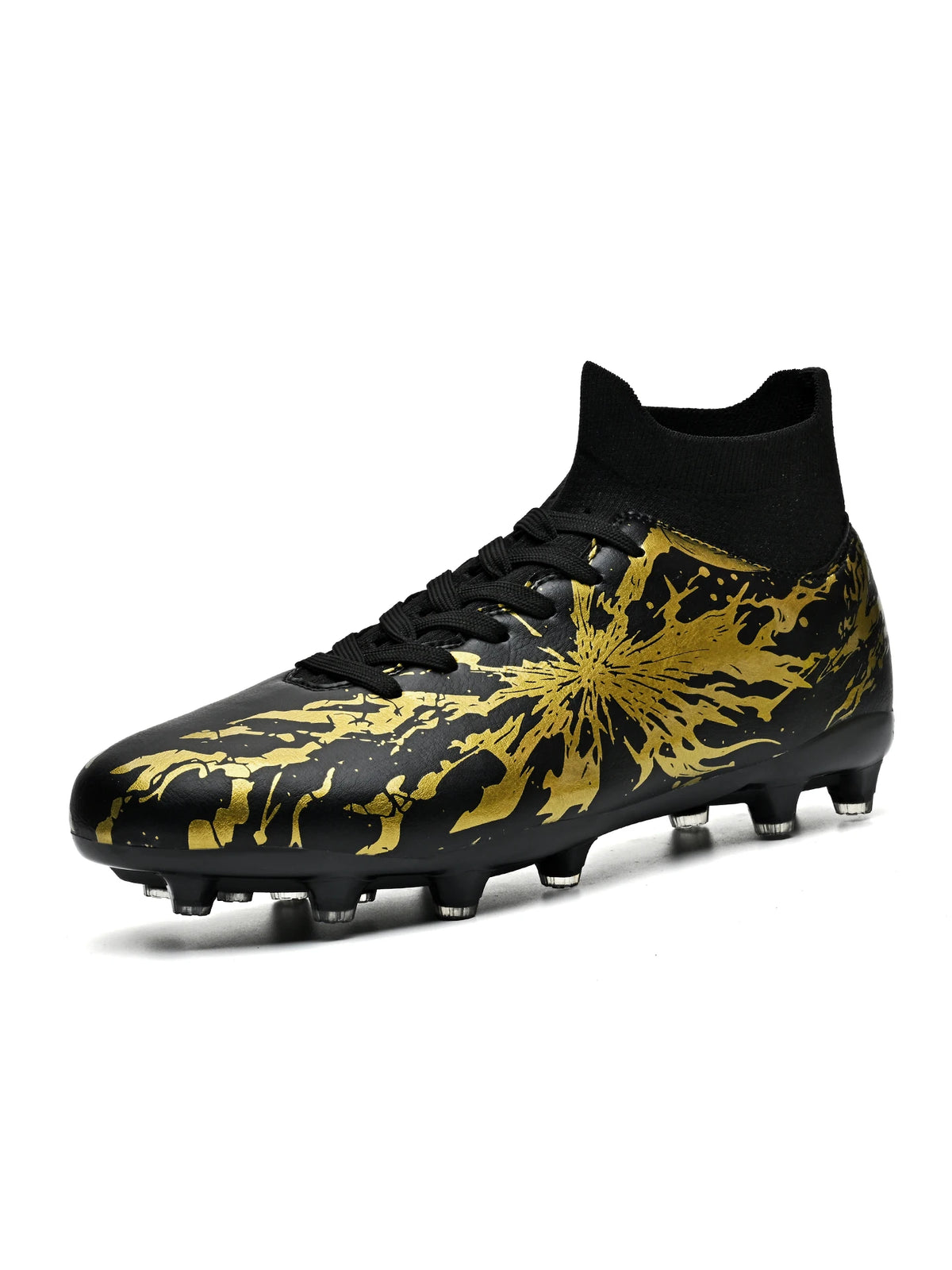 Chaussures de football ultra légères AG FG, tissu PU anti-transpiration, semelle TPU résistante à l'usure, ajustement confortable, unisexe, baskets d'entraînement sur herbe naturelle
