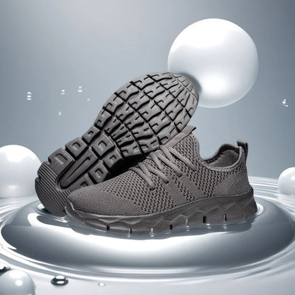 Herresneakers i mesh, lette damesko, afslappede flade sko, herreløbesko, sportssko, bløde tennissko, åndbare herresneakers