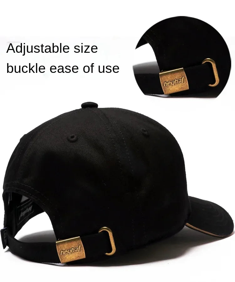 Men's Hat Baseball Cap for Men New Fashion Luxury Brand Embroidery Chinese Style Big Size Cotton Trucker Hat HipHop For 4seasons