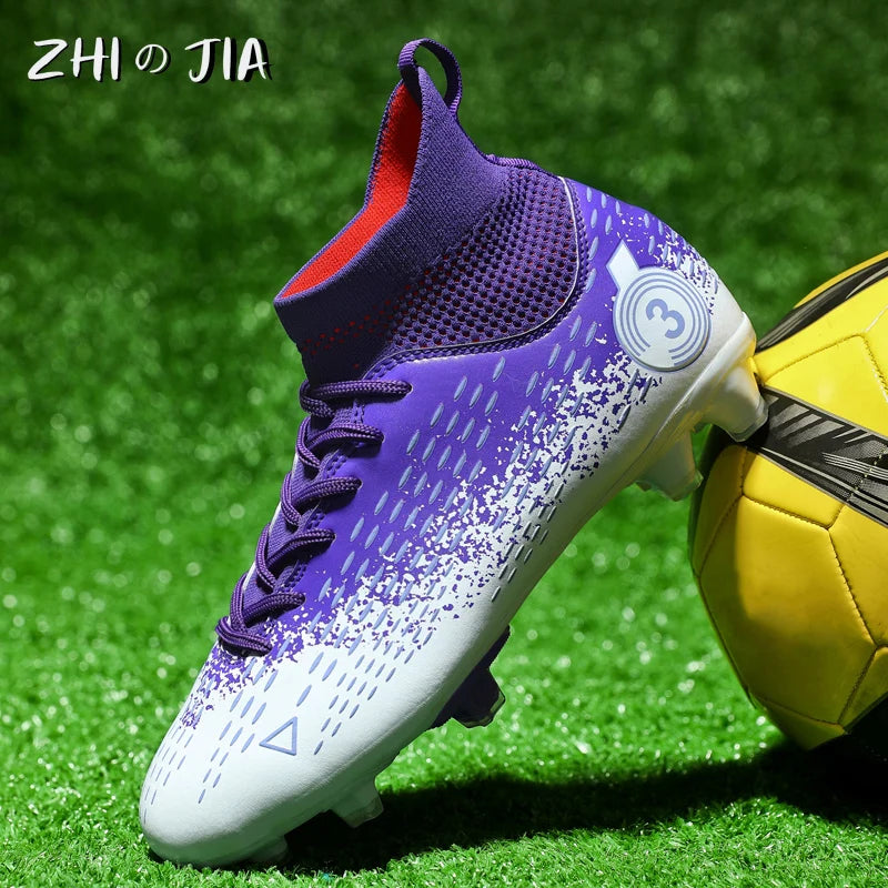 Teenage Adult Football Shoes New Fashion Large Size Sneaker Outdoor Professional Competition Training Football Footwear 31-48